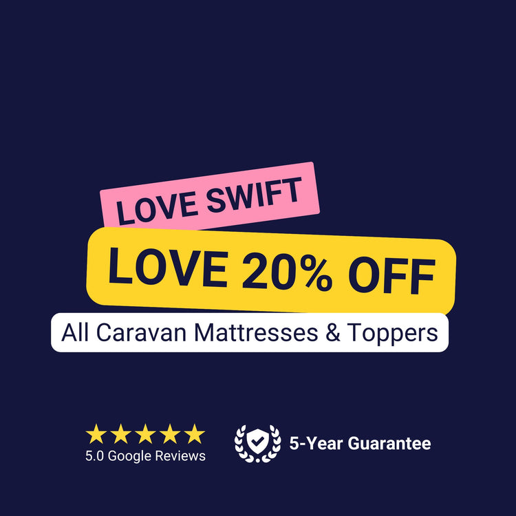 Love SWIFT Love 20% OFF Swift Mattresses and Toppers Promo Banner