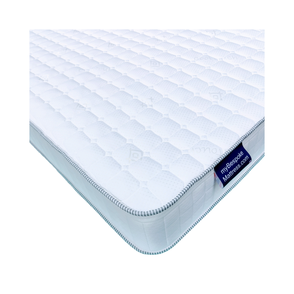 Close-up corner view of our Reflex Foam Mattress, highlighting its fabric and quality.