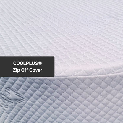 Cool Gel: Two-Piece Island, Curved Corners + Bolster Caravan Mattress