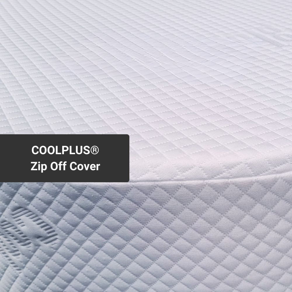 Cool Gel: Left Curved Cut Corners Caravan Mattress