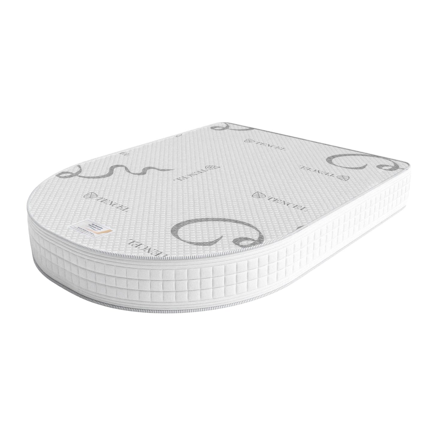 Pocket Cool Gel: One-Piece Island, Angled Foot End Caravan Mattress