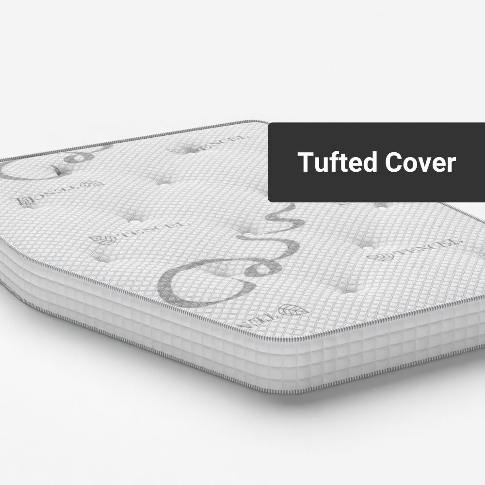 Pocket Cool Gel: Two-Piece Island, Curved Corners + Foot End Bolster Caravan Mattress