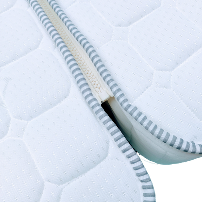 Island Mattress with Rounded Corners and Bolster Zip Attachment